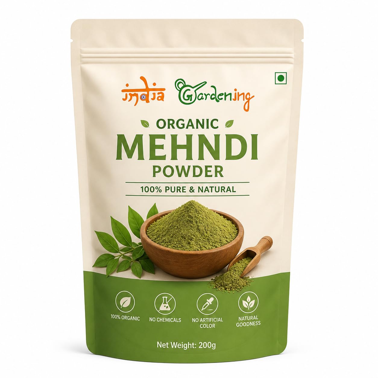 Organic Mehndi Powder for Hair – 100% Pure Natural Henna Powder for Hair Coloring, Hair Growth, Hair Conditioning & Grey Hair Coverage | Chemical Free Herbal Mehendi Powder-image-9