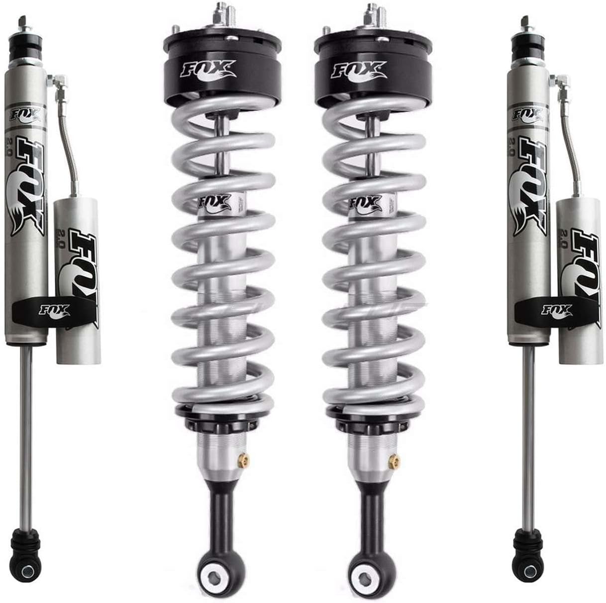 Fox 983-02-051 985-24-117 compatible with 10-14 FJ Cruiser 2WD 4WD 2.0 Performance Coil-Over + Rear 2.0 Reservoir