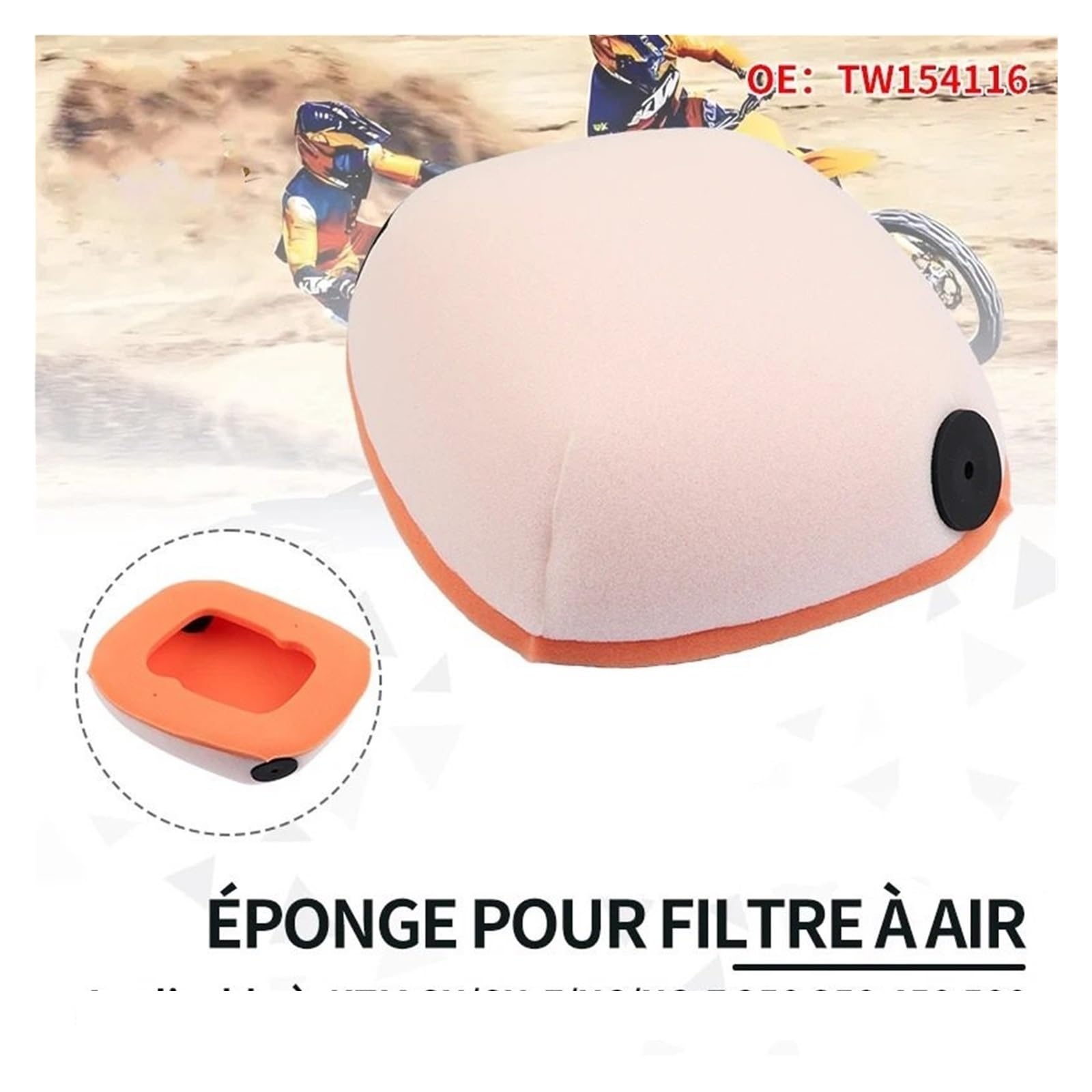 Filtro De Aire Compatible con Moto Cross Compatible Con KT-M E XC SX SXF XCF EXCF XCW 125 150 250 300 350 450 500 2016-2020 2021-2023 Conjunto de aire Filtro de repuesto
