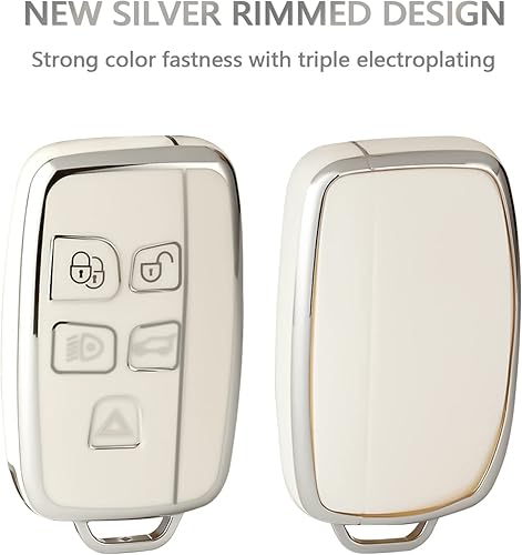 Miniatura 4 de OFFCURVE Funda para llavero Land Rover, funda protectora completa de TPU para llave de coche Land Rover Evoque Velar Sport Discovery Freelander2 LR4