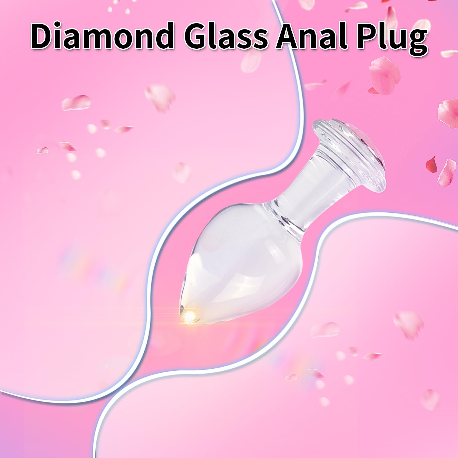 Amazon.com: Crystal Glass Anal Plug with Luxury Jewelry Butt Plug Fetish  Anus Stimulation Unisex Adult Anal Sex Toy (Pink, S) : Health & Household