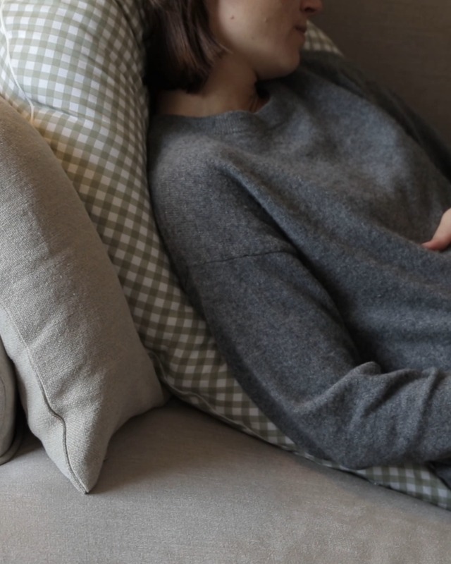 Cuscino Gravidanza IWOPP DUO Con Marsupio - Allattamento E Dormire, Certificato OEKO-TEX