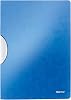 Leitz 41850036 WOW A4 ColorClip Compressed File, Metallic Blue