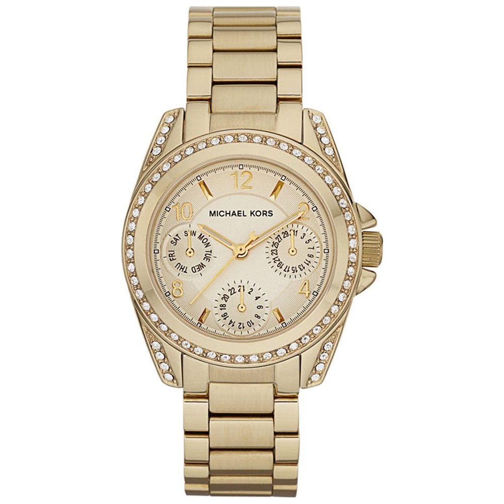 Michael Kors Orologio Bradshaw da donna, movimento cronografo al quarzo, cassa in acciaio inossidabile