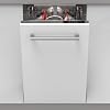 Sharp QW-NS14I49EX-EN, 45 cm Integrated, Dishwasher, 10 Place Settings, 2 Racks, Half Load Option, White Colour, Silver [Energy Class E]