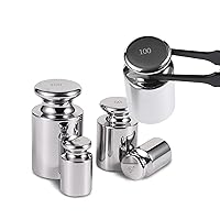 Vista 3 de Goetland Juego de pesas de calibración de escala F1 certificada, 25 piezas, 1mg-2.2 lbs, acero inoxidable, alta precisión, para equilibrio, báscula