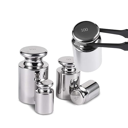 Miniatura 3 de Goetland Juego de pesas de calibración de escala F1 certificada, 25 piezas, 1mg-2.2 lbs, acero inoxidable, alta precisión, para equilibrio, báscula