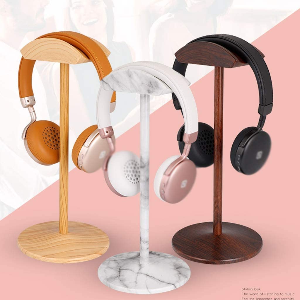 Supporto Per Cuffie Porta Cuffie Supporto Per Cuffie Staffa Da Tavolo Stabile Rimovibile Per Gioco Accessori Per Auricolari Organizzare(Walnut Texture)