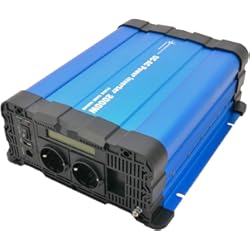 Solartronics Convertidor de Voltaje FS2000D 24V 2000/4000 Vatios Reiner Sinus Azul con Pantalla FS Serie Inversor Inversor