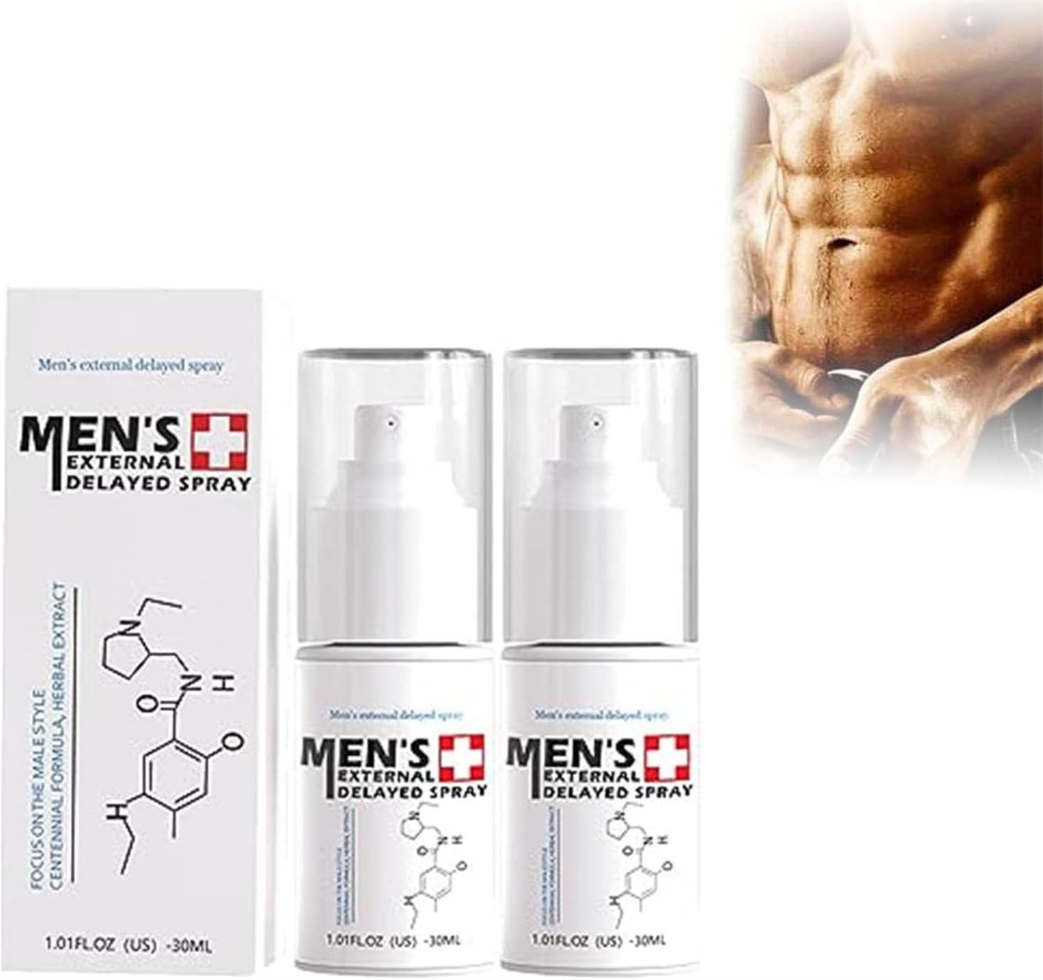 Men's Long Lasting Delay Stronger Spray, Delay Spray for Men 30ml, Climax Control Desensitizer to Last Longer in Bed, Male Desensitizing Spray for Him (2Pcs)