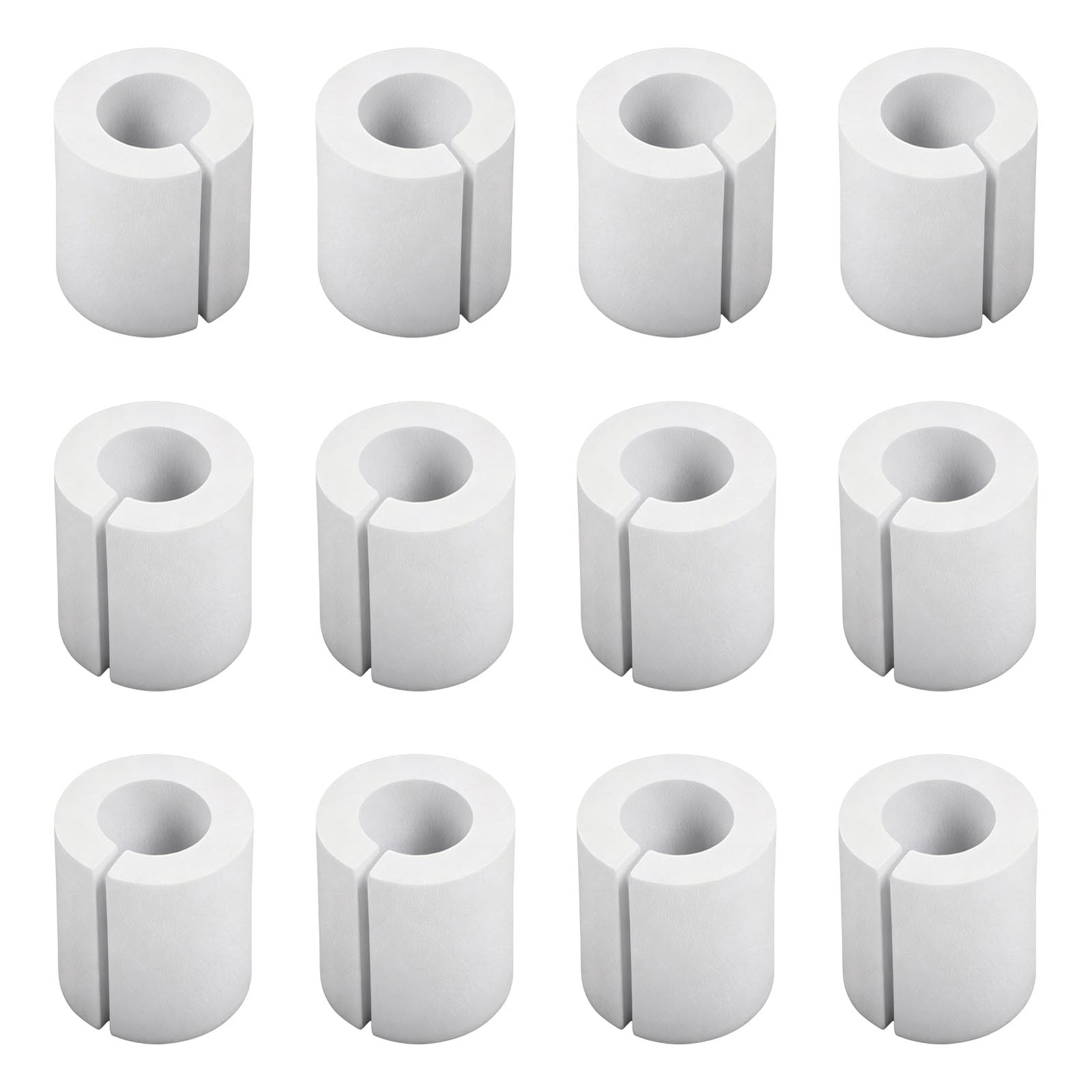 Limtula 12Pcs Curtain Spacers Finials for Drapes Rings Drapery Spacers Curtains Fits Most Curtains Rods Rod Accessory