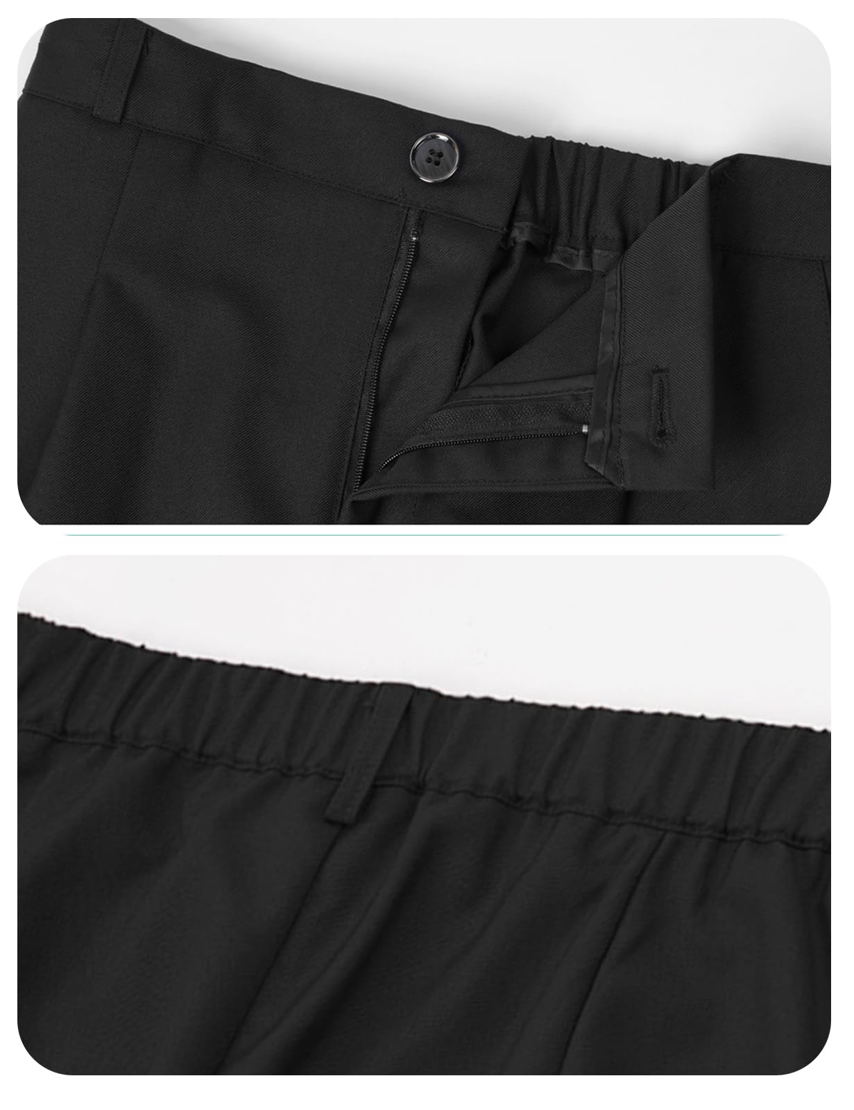 mintgreen - Pantalones de deporte para niños, talla semielástica, para niños, 9-16 años