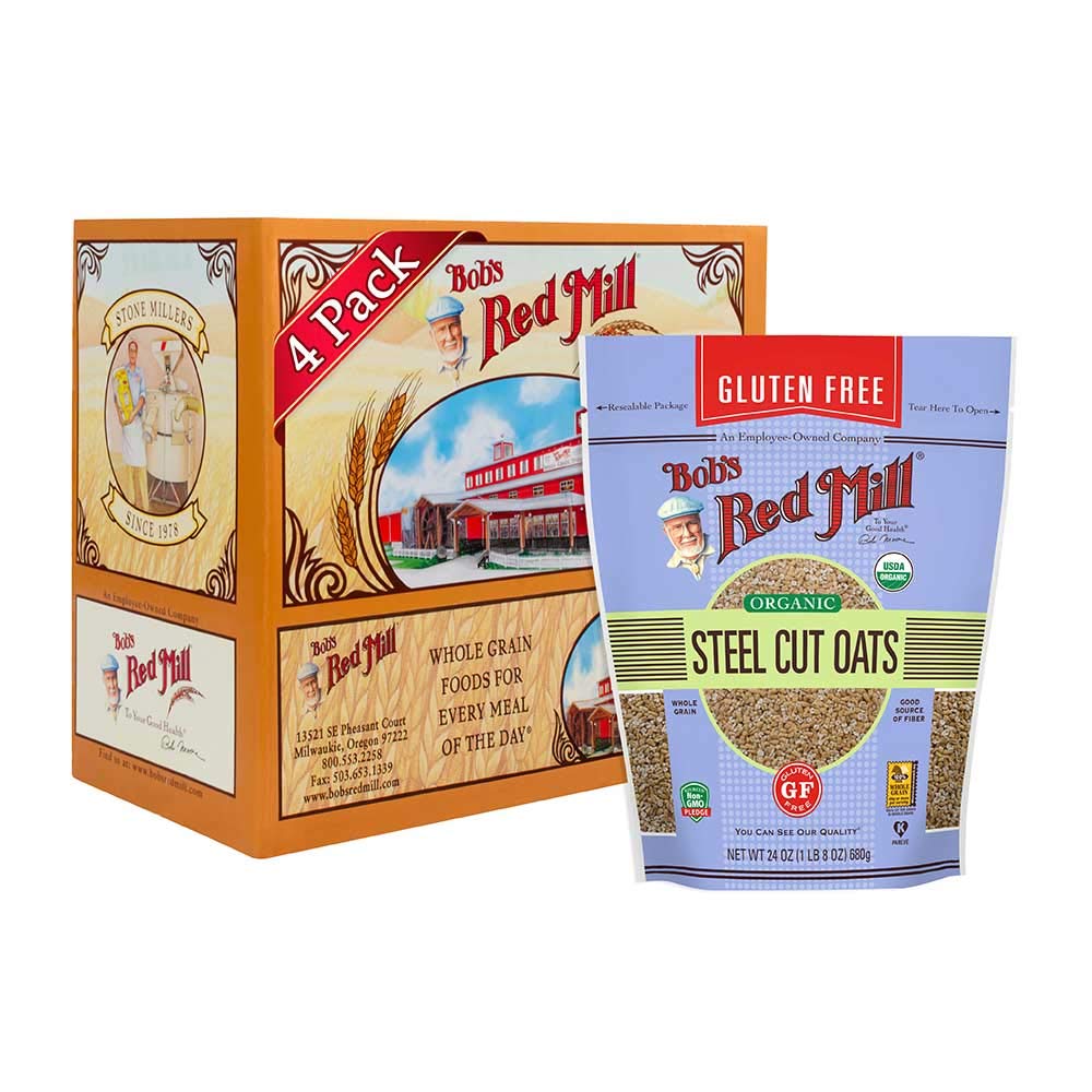 Bob's Red Mill Gluten Free Organic Steel Cut Oats, 24 Ounce