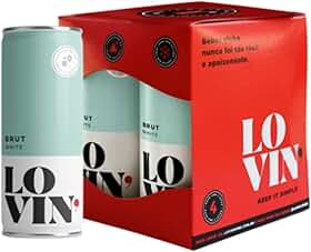 Pack Lovin' Wine Brut White 269ml c/ 4 Latas