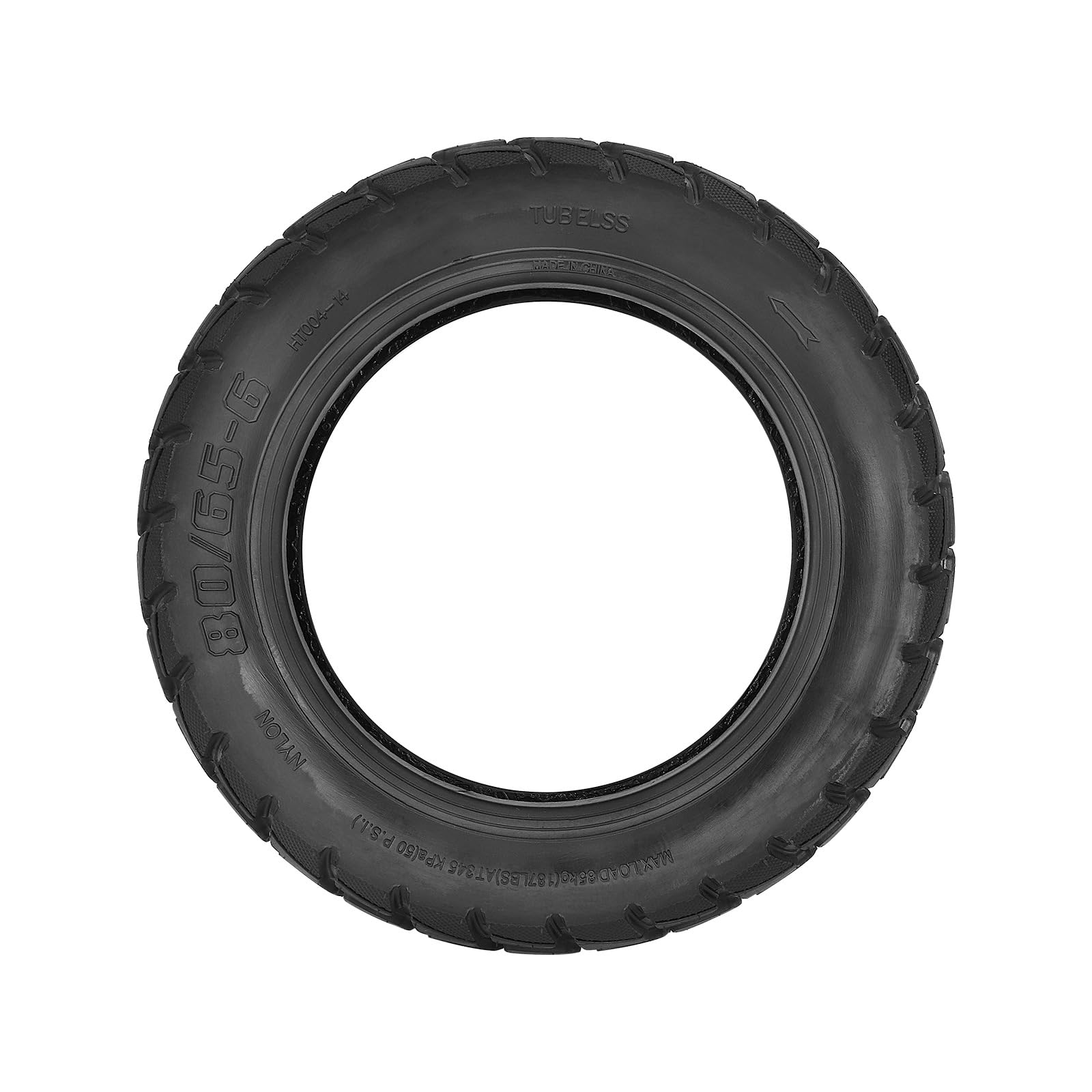 Pneu tout-terrain 80/65-6 pour trottinette électrique Kugoo M4 Pro/Zero 10X, 10 x 3,0 pouces (gonflable)