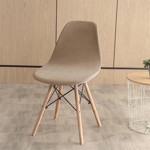 Miniatura 2 de PEKMAR Funda para silla con respaldo corto, fundas de asiento de bar, funda elástica para el hogar, hotel, bar, boda, camello, 1 unidad