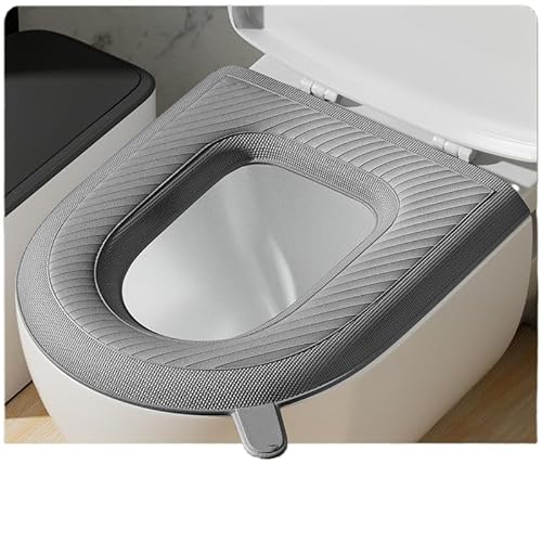 3 x WC-Sitzbezug, WC-Sitzwärmer, verlängerter WC-Sitzbezug, gepolstertes WC-Sitzkissen, waschbarer oder tragbarer WC-Deckel-Tankbezug