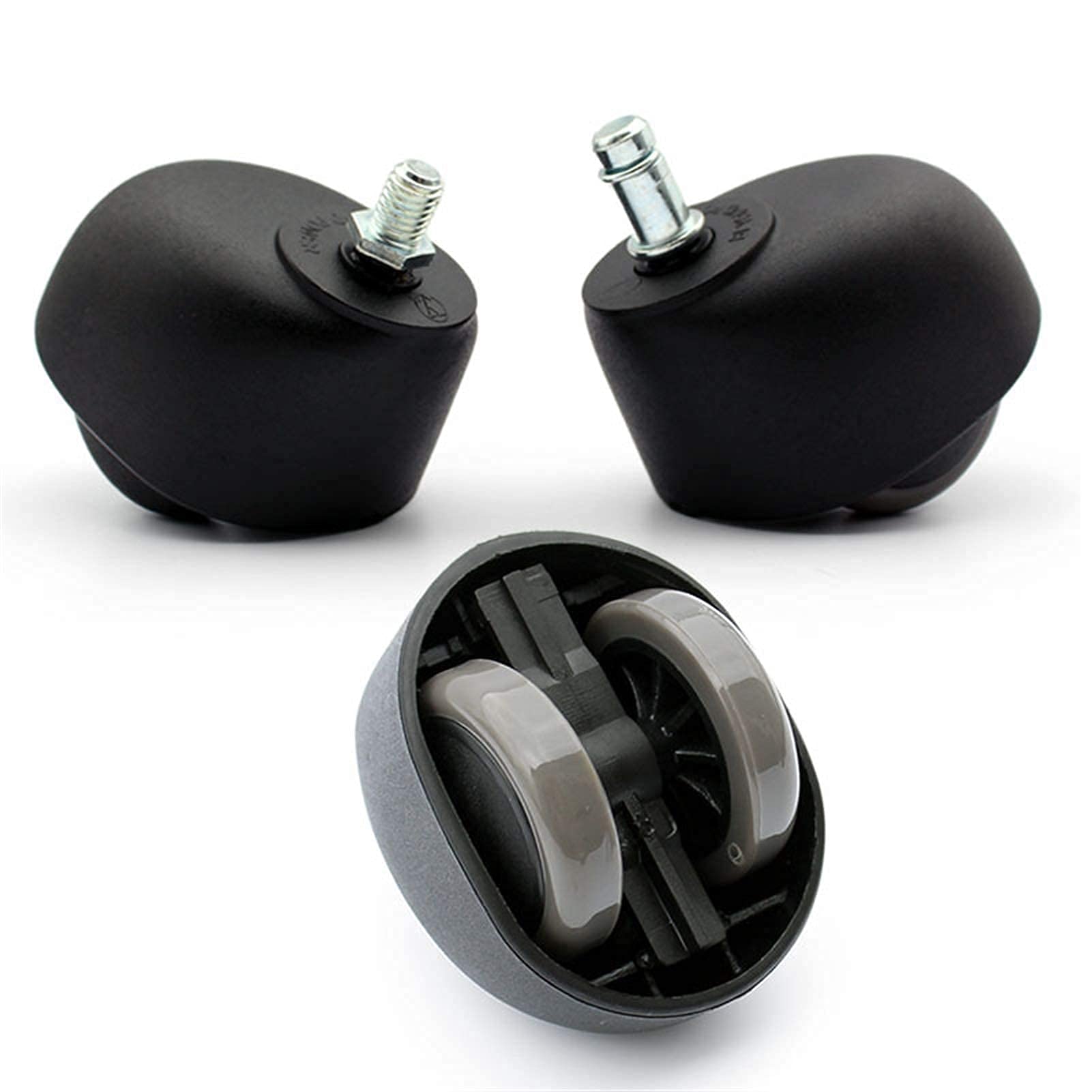 roulettes à plaques Accessoires de Chaise d'ordinateur Accessoires de Chaise pivotante Roues de Chaise de Bureau Roue de Chaise pivotante Roulette Universelle Roue de Landau