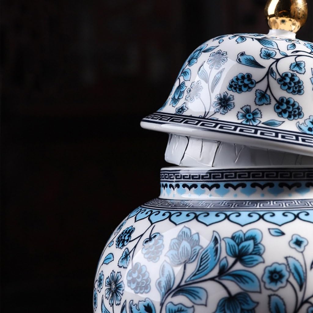 Puszka na herbatę ceramiczny słoik emalia puszka na herbatę zamknięty słoik dekoracja domu salonu zamknięta puszka na herbatę suszone owoce herbata słoik pojemnik na herbatę (A)