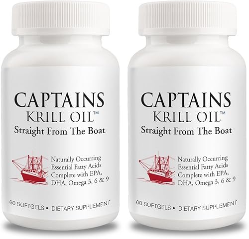 Miniatura 8 de Captains Pure - Cápsulas blandas de aceite de krill antártico  Omega 3 EPA, DHA con astaxantina y fosfolípidos, sin aditivos ni productos químicos,