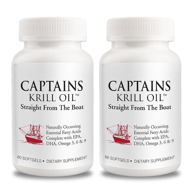 Captains Krill Oil Óleo de krill 1000 mg, 120 cápsulas gelatinosas