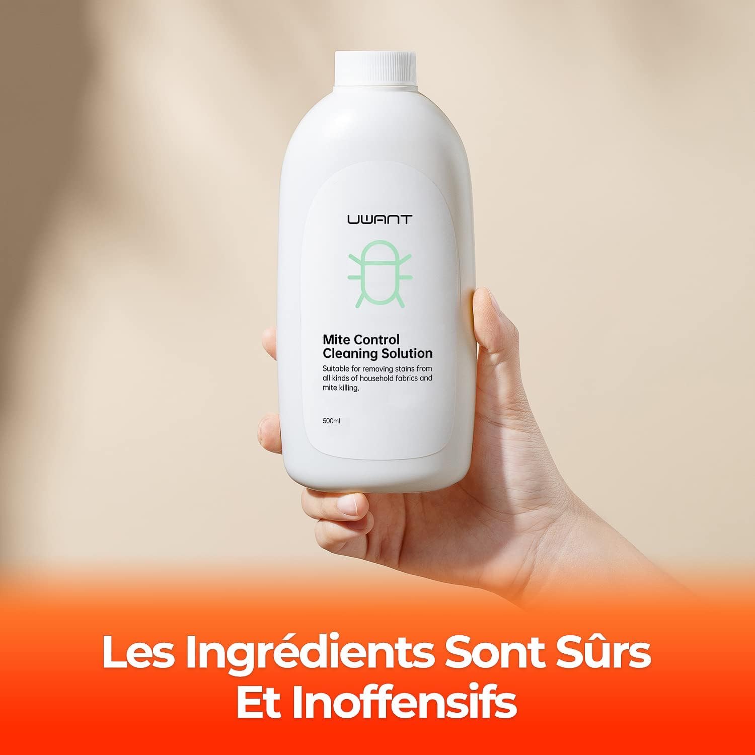 UWANT Limpiador de Telas | 500 ml | Serie B100 | Limpia en profundidad las manchas persistentes
