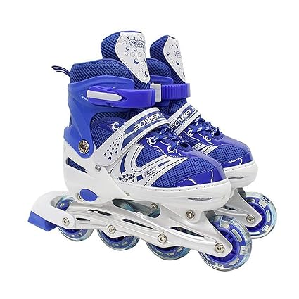 Cloyster Adjustable Inline Skates for Kids and Adults - Outdoor Roller Skates for Girls and Boys, Men and Women