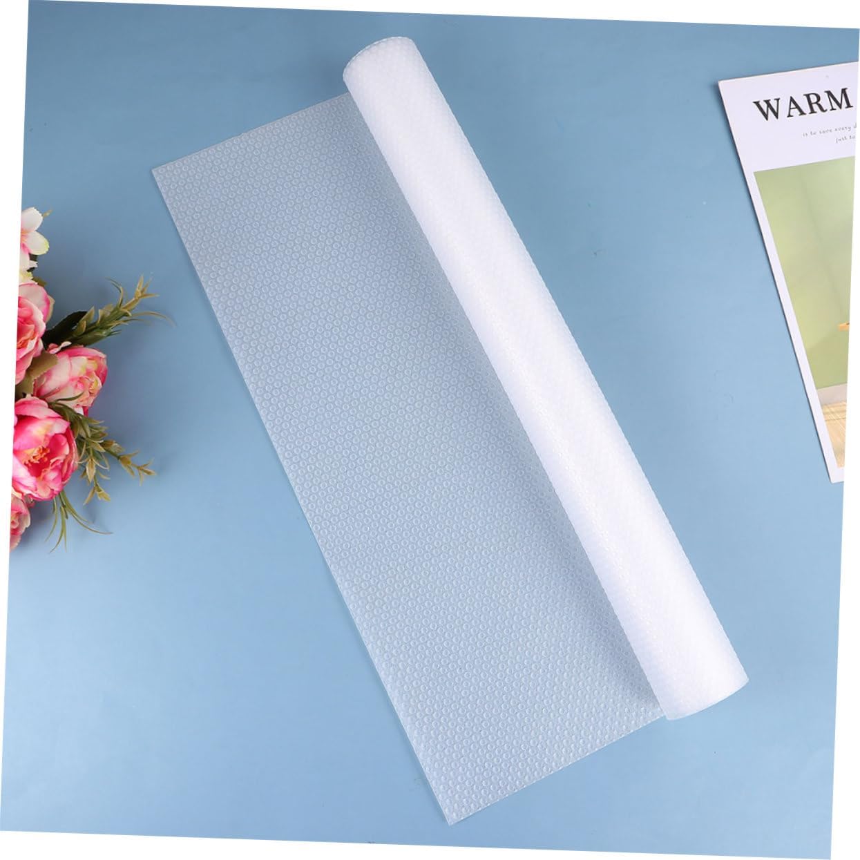 6Pcs Shelf Liner Non Slip Drawer Mat for Kitchen Cabinet and Refrigerator Multi Purpose Oil Protection Pad Easy to Cut