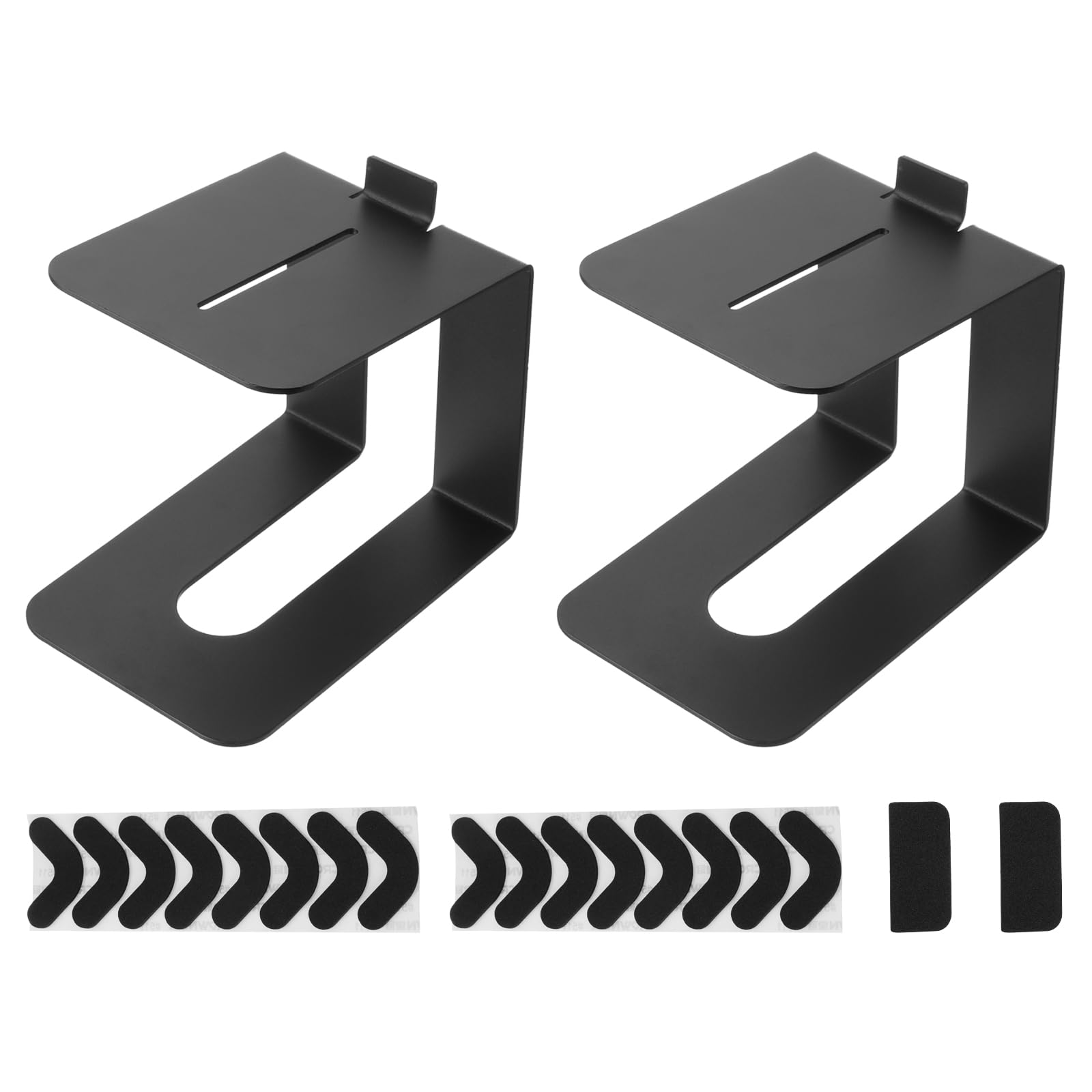 MECCANIXITY Desktop Speaker Stands Studio Monitor Stand Bookshelf Speaker Stands for Small Computer Speakers 1 Pair