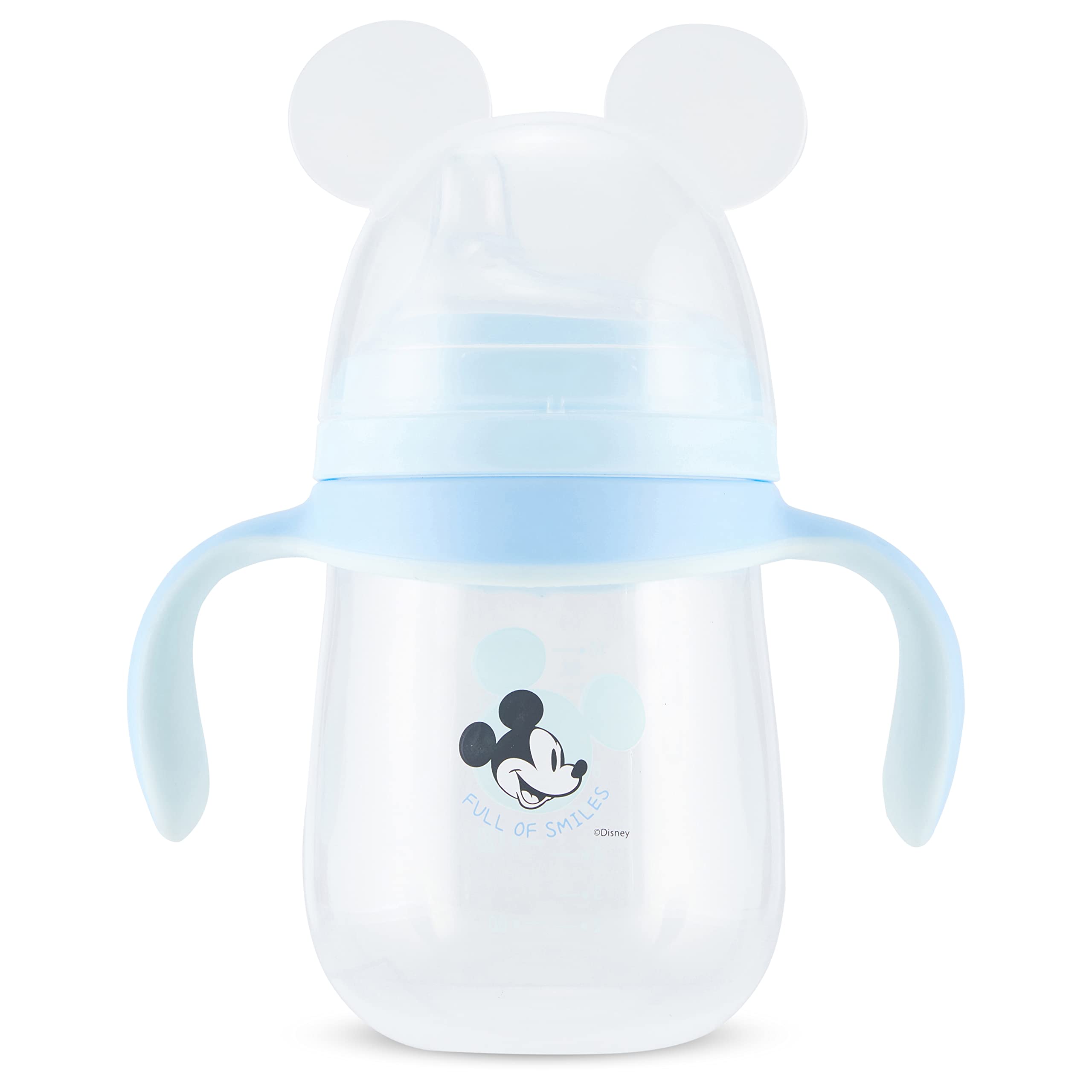 Disney Sippy Cups for Toddlers, Learner Sippy Cups for Kids with Pacifier, BPA-Free Trainer Cup with Handles, Leak-Proof Minnie Mouse and Mickey Mouse
