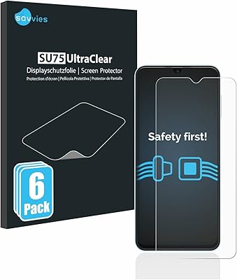 savvies Screen Protector Compatible with Samsung Galaxy A13 Protection Film Clear 6-Pack