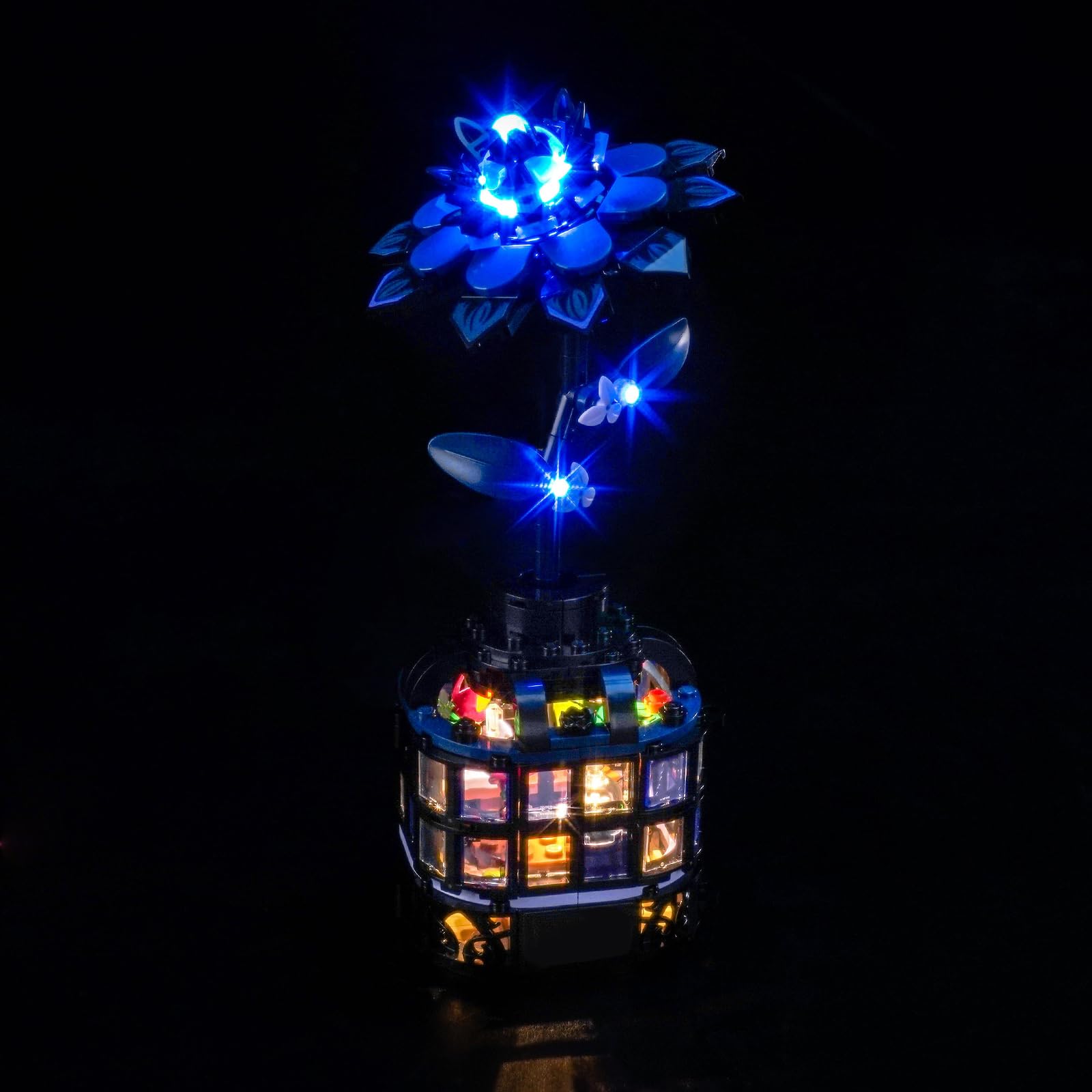 Light Kit Compatible with Lego 76784 Black Dahlia Flower (No Model)