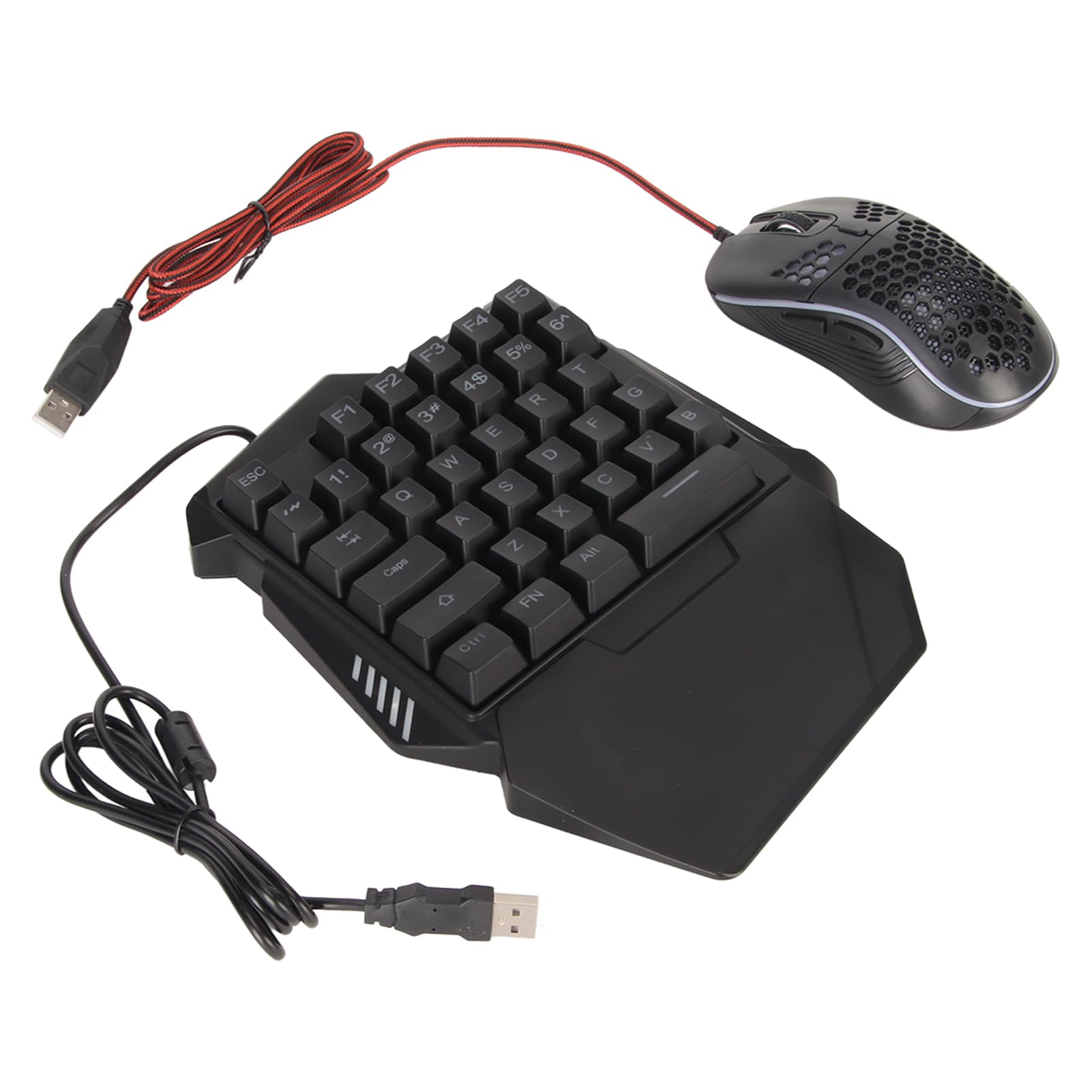 Convertitore Mouse Tastiera, Tastiera da Gioco Silenziosa Connessione Cablata Portatile a Reazione Rapida Ad Alta Precisione per Console di Gioco