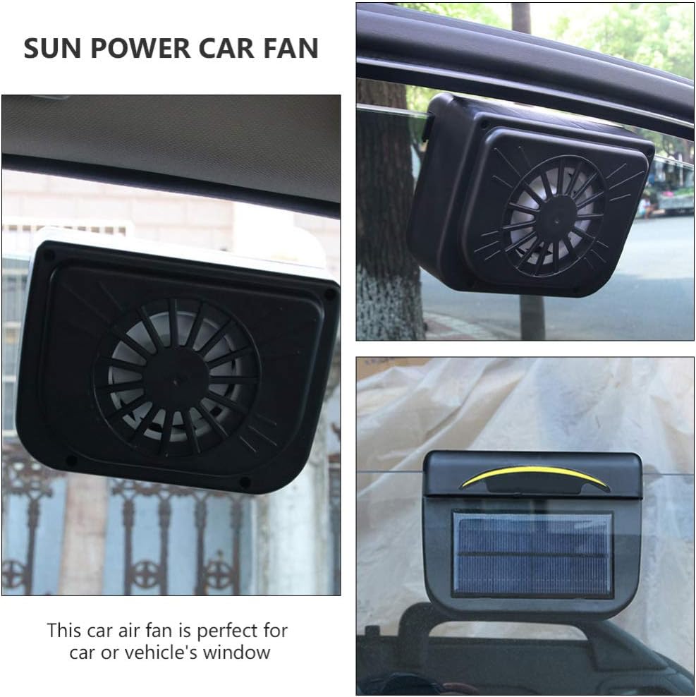 Buy Wakauto Solar Powered Car Fan Solar Car Window Windshield Auto Air Vent Vehicle Ventilation Cooling Fan Car Window Air Fan Online In Indonesia B08qrr5hcm