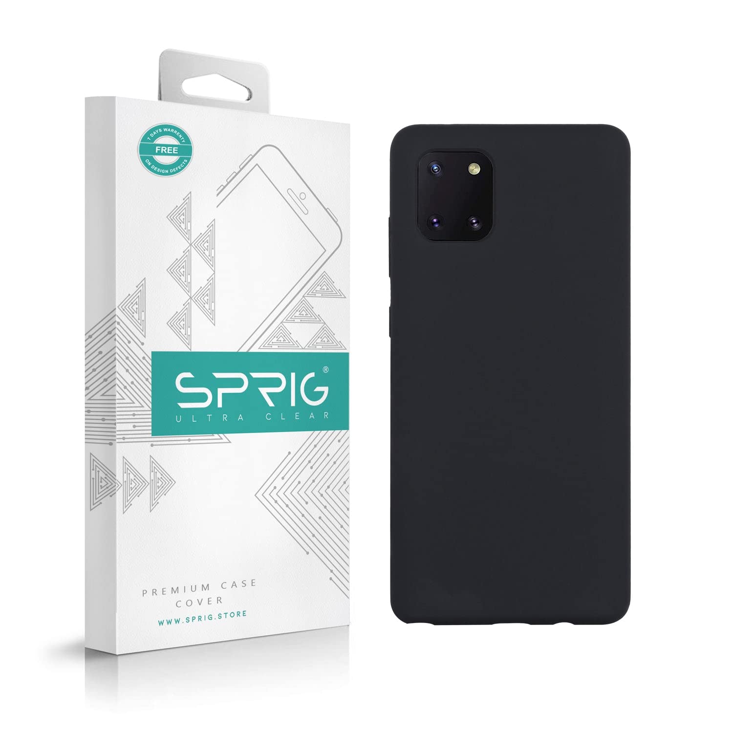 SPRIG Silicone Back Cover Case for Samsung Note 10 Lite - Black (B08Z7NTQ57) Amazon Price History, Amazon Price Tracker