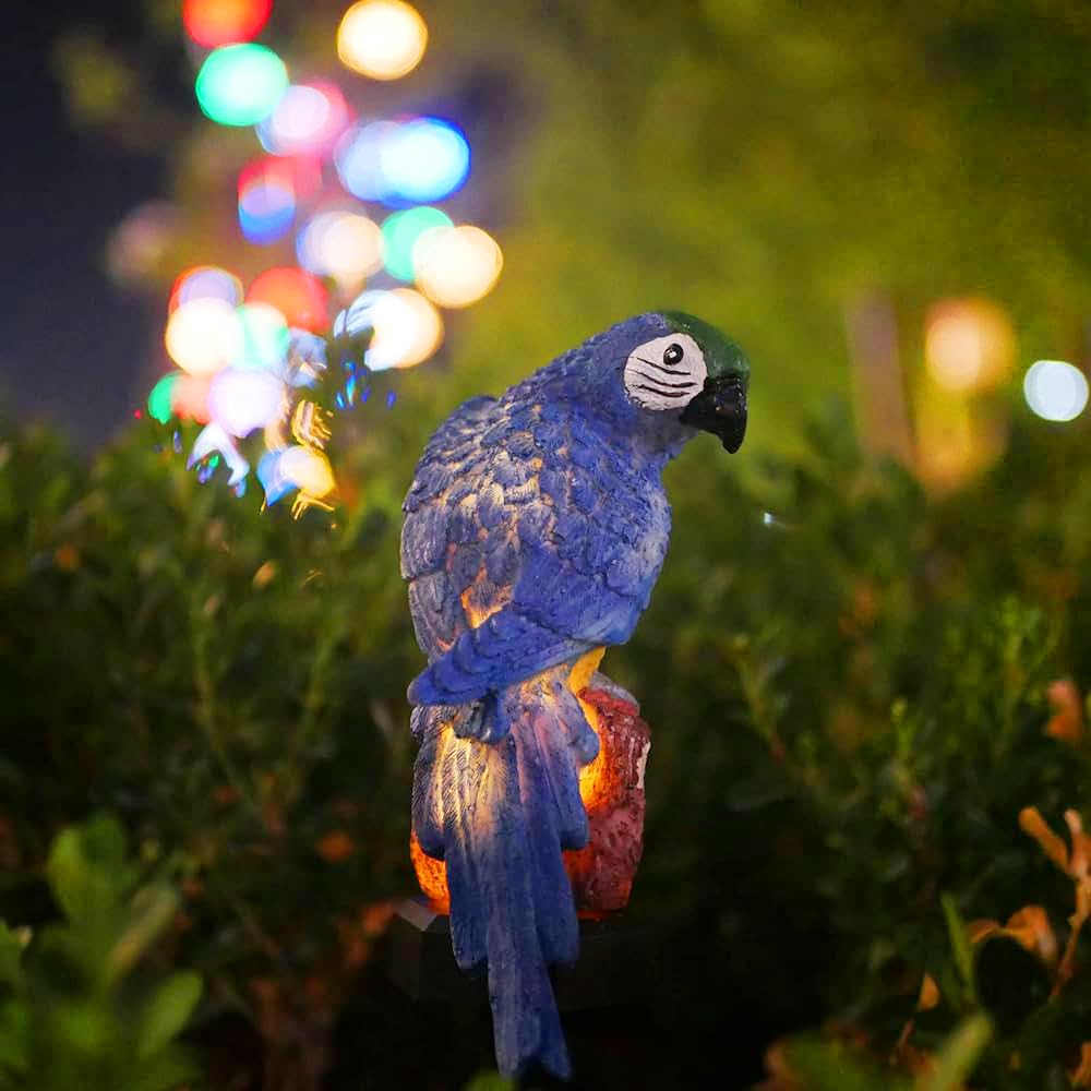 Blue Parrot Solar Light - Outdoor Decoration -2