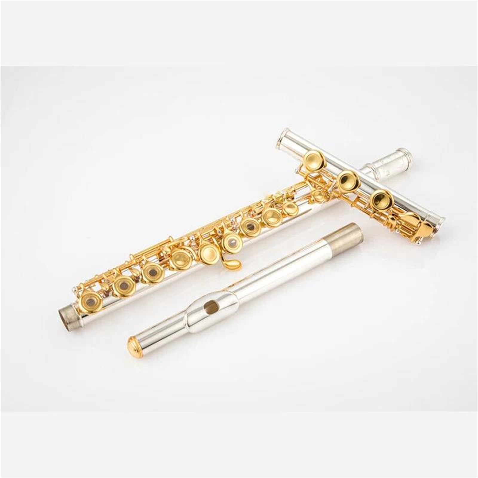 Flûte Performance Professionnelle Flûte Professionnelle C 17 Trou Ouvert Instrument À Clé Plaqué Argent Et Or Avec Accessoires