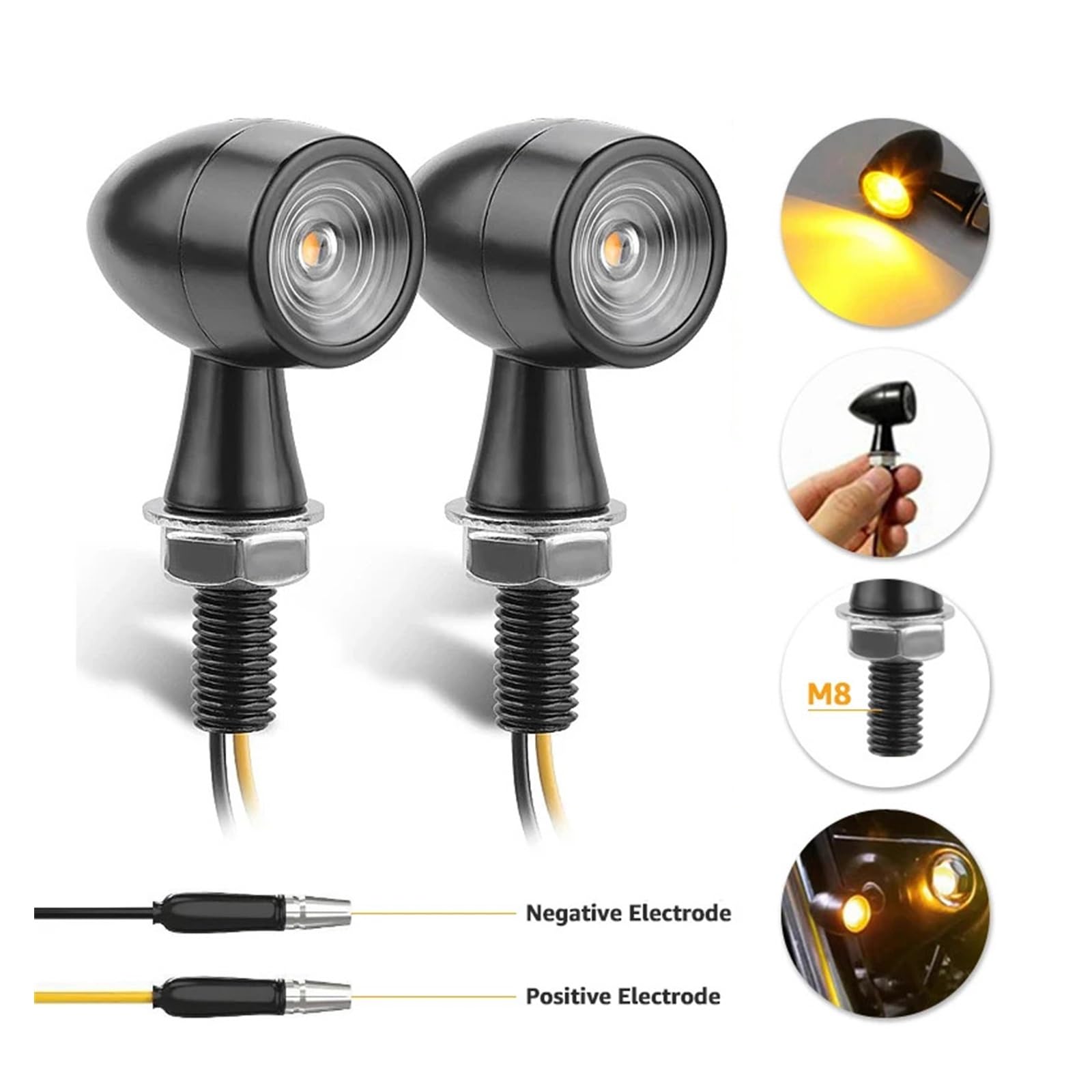 Luz LED de Intermitente Motocicleta Moto Clignotant Giro luz señal