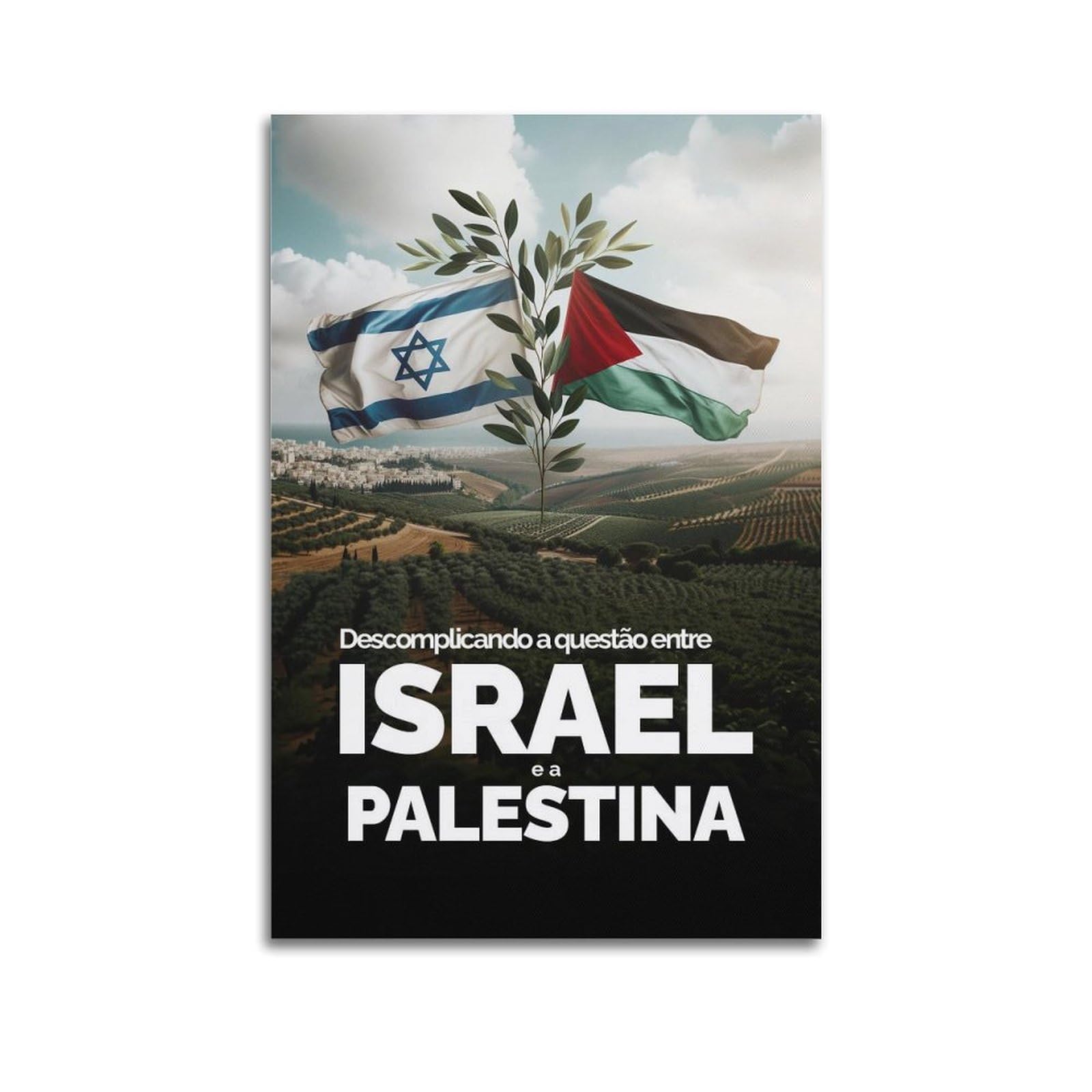XKUGA Palestinian Flag Anti War Freedom Gaza World Peace Poster Modern Decorative Canvas Prints - Ideal Wall Art for Family, Man Cave, Game Room, Boys & Girls Bedroom 12x18inch(30x45cm)