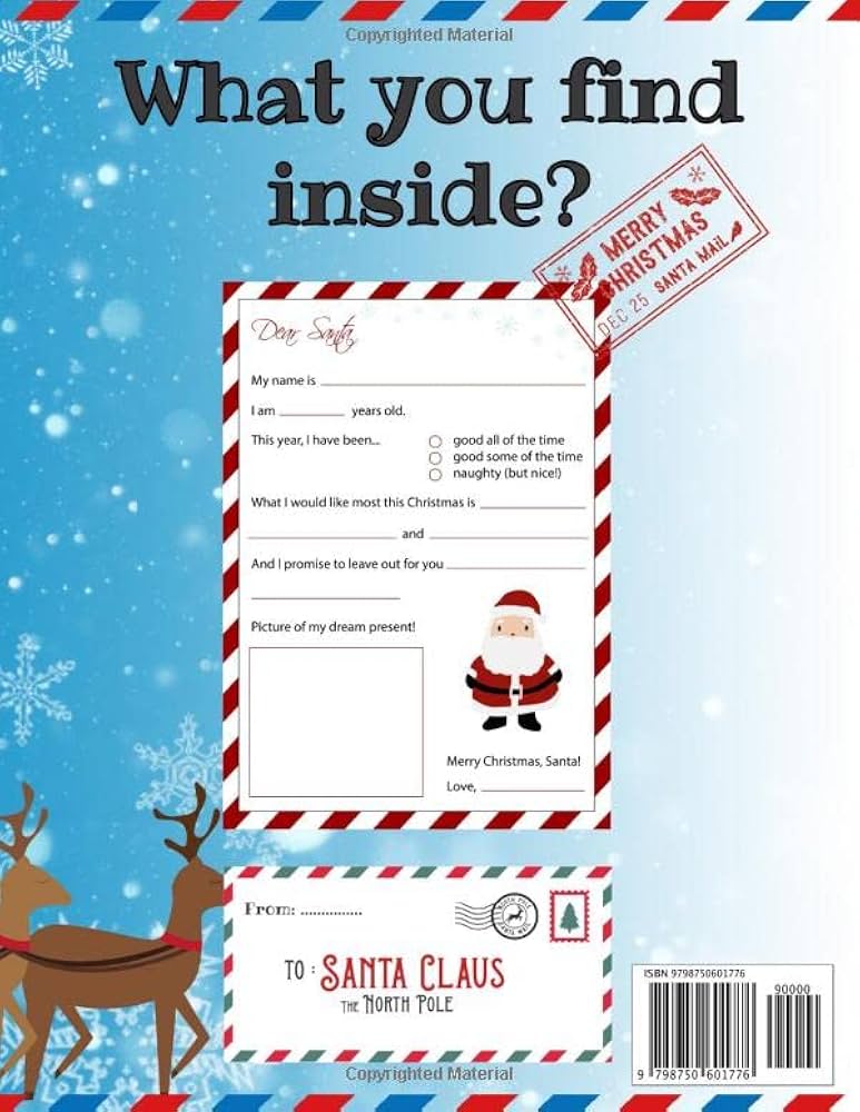 Letters To Santa: Christmas Wish List | Dear Santa | Full