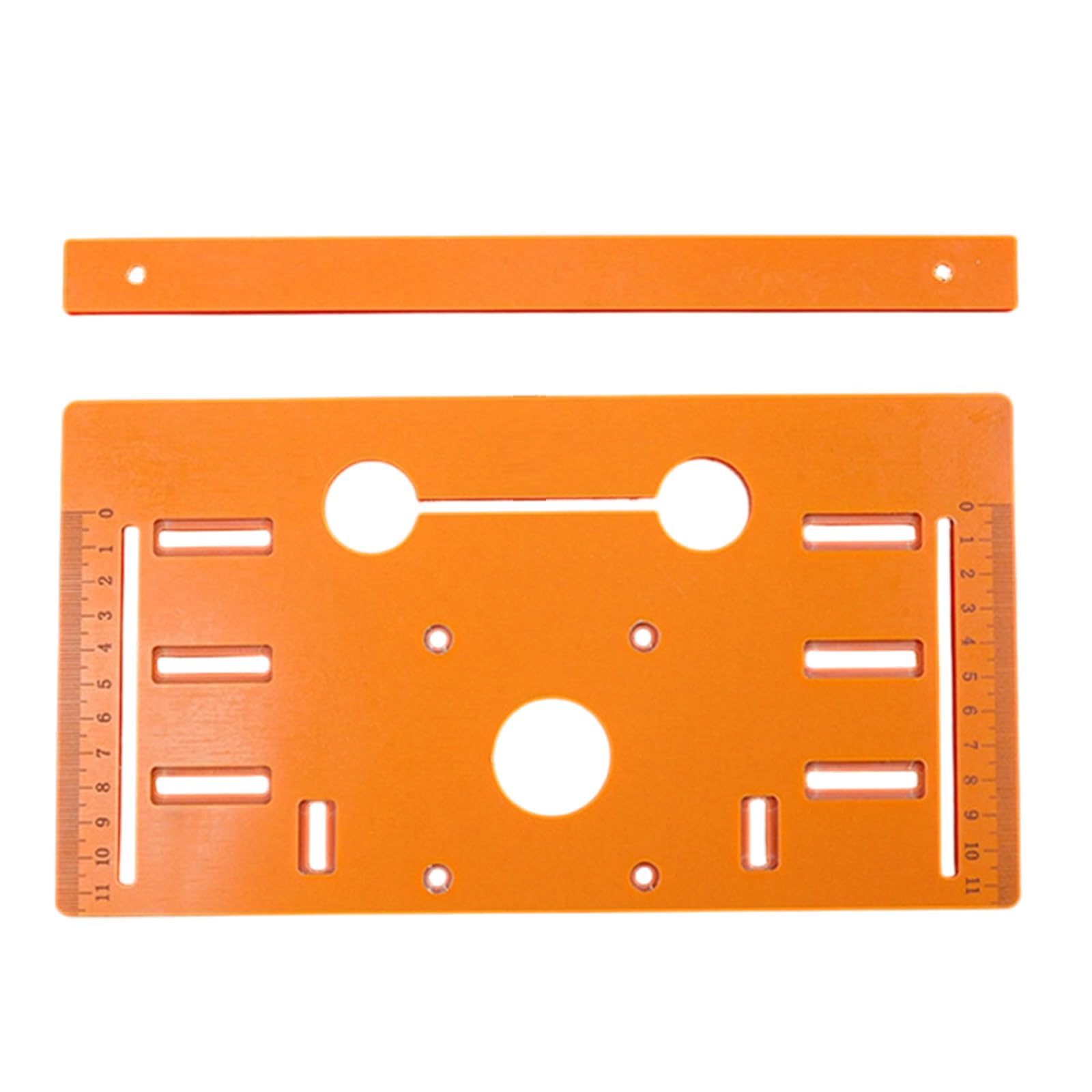 Woodworking Guide Base Plate Set with Ruler Scales and Guide Piece for Slot Cutting Alignment and Measured Board Setup Slot Cutting Plate Woodworking Board Measuring Ruler Alignment Tool Repeatable