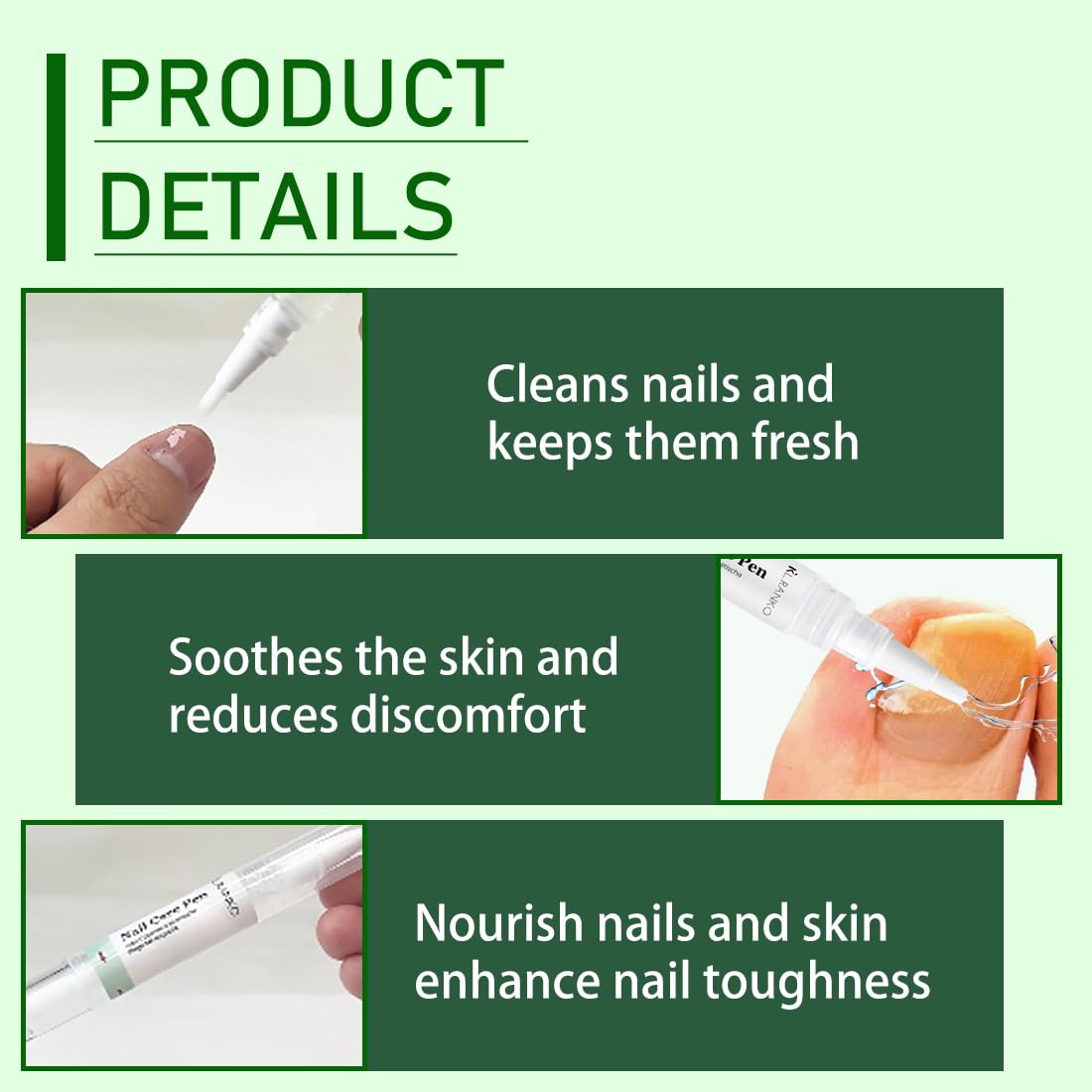 2 Pezzi Nail Care Pen, Penna per la Cura Delle Unghie