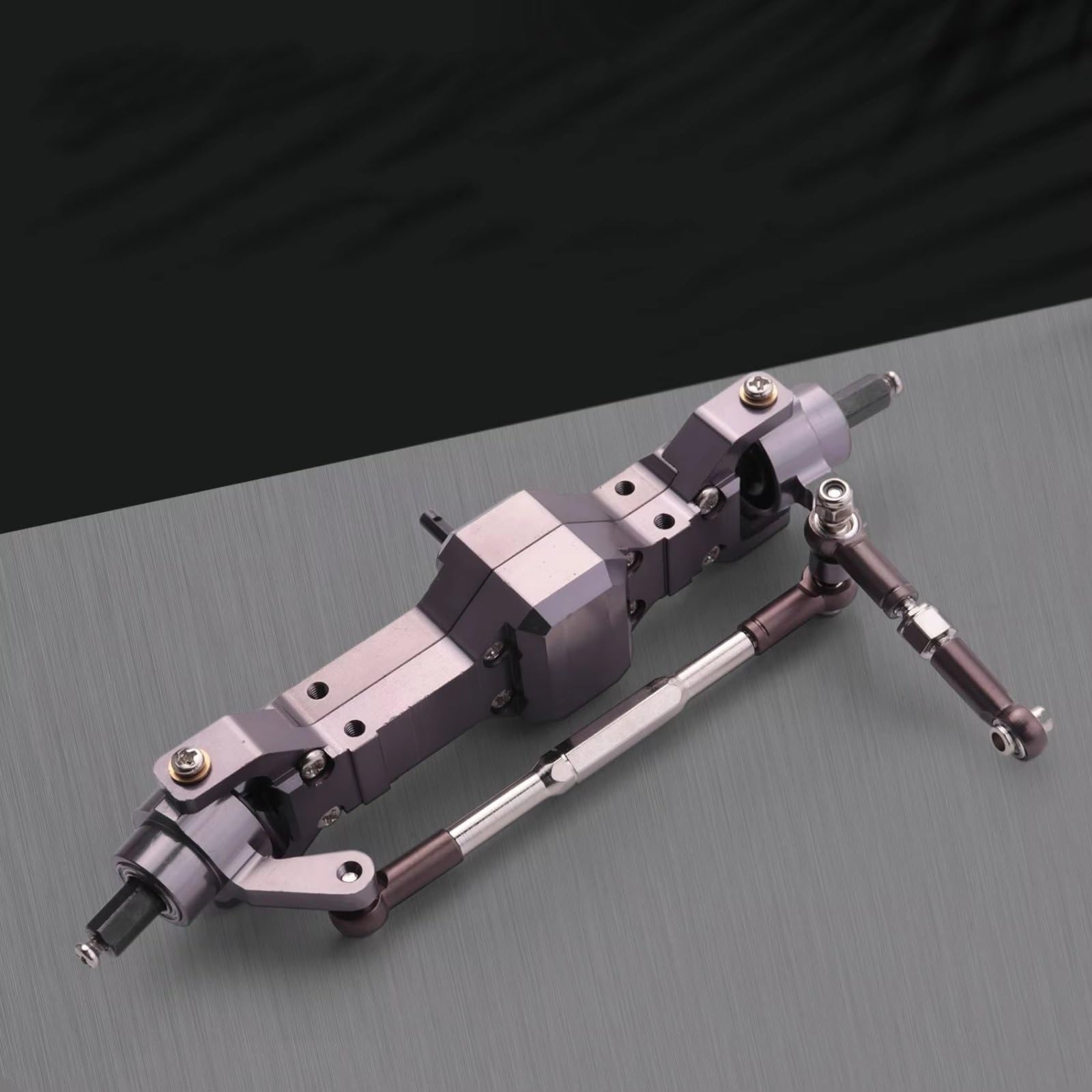 Compatible con WPL C14 C24 C34 C44 B14 B24 1/16 RC Camión Coche Piezas De Actualización Accesorios Metal Delantero Trasero Puente Eje Caja Cambios Piezas
