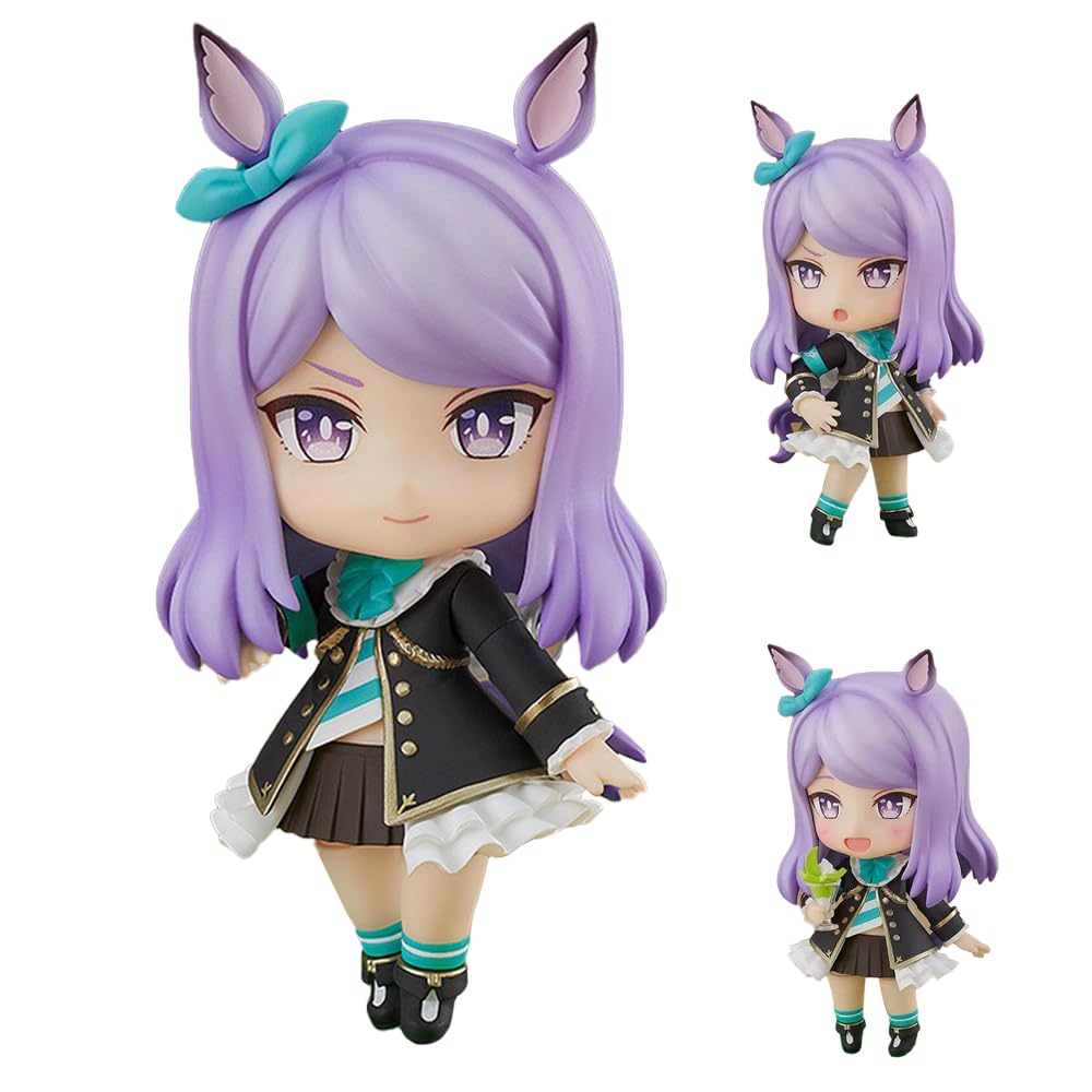 Xinchangda Mejiro McQueen Figure Interchangeable Parts and Movable Anime Figurine 10cm Cute Pretty Derby Action Figure Desktop Decoration Collectibles