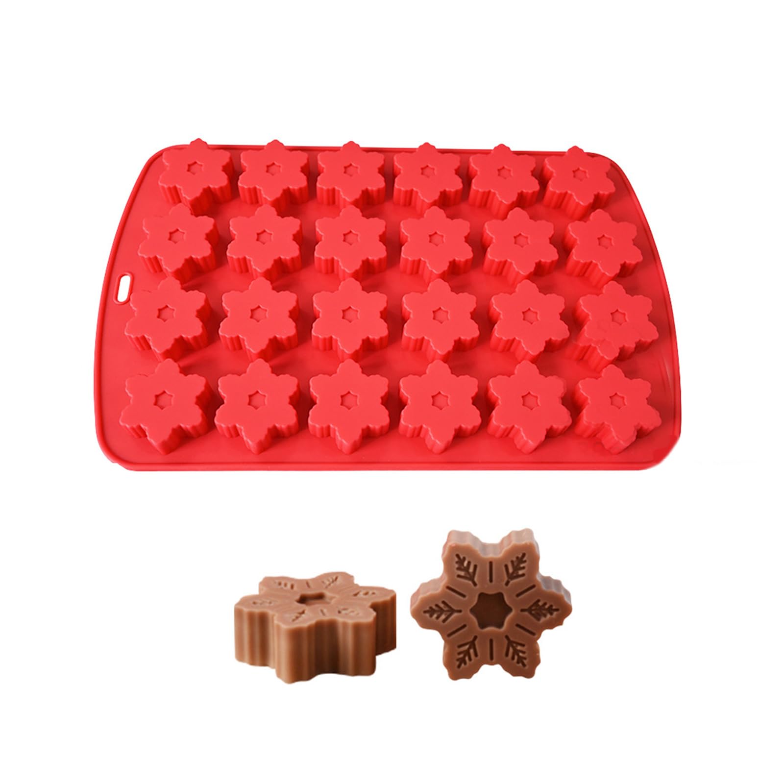 Elnwnnkc 24 Cavity Christmas Silicone Mold Fondant Cake Mold Baking Tool for Making Chocolate, Candy, Soaps Chocolate Different Shapes for Household Cute Soap Molds Silicone Shapes