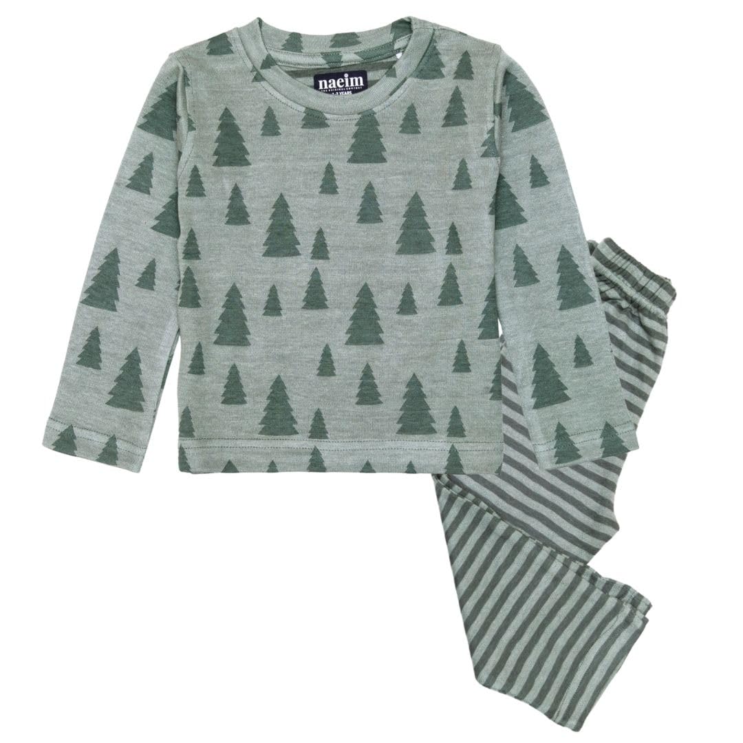 Kids Night Suit for Boys & Girls - Tshirt Pant Set for Kids - Kids Twins Dress Cord Set - Unisex Cotton Animal Print Baby T-Shirt Pyjama Set