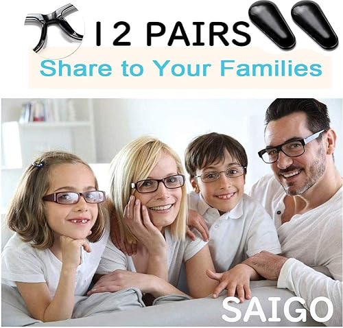 Miniatura 6 de 12 pares de almohadillas adhesivas para la nariz, forma de gota de agua, silicona suave antideslizante, almohadillas adhesivas para la nariz,