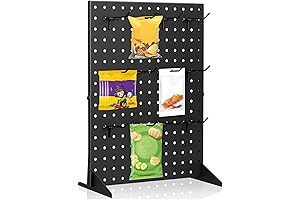 Space-Saving Pegboard Display Stand for Maximum Storage Efficiency