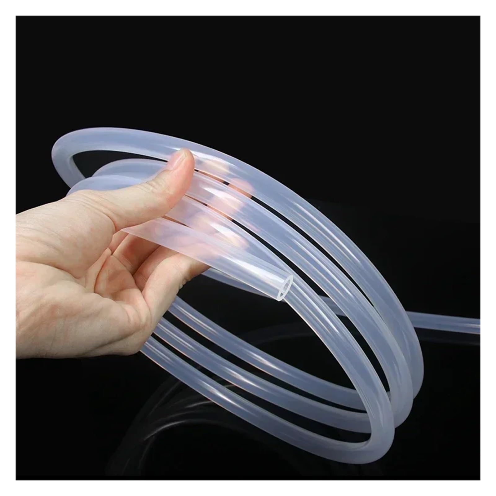 Manguera de silicona transparente de 10 mm, resistente a altas temperaturas, no tóxica, de grado alimenticio, for grifo, acuario, jardín, diámetro de 1 mm a 12 mm.(ID 8mm x OD 12mm)