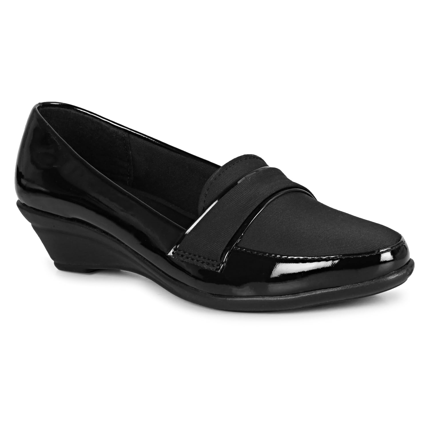 Anita Sarees Womens Slip-On Wedge Heels Ballerina Shoes for Casual, Office, Party and Office Bellies Formal Shoes for Women and Girls, 1 Pair (Black) (B0CX51G8C4) Amazon Price History, Amazon Price Tracker